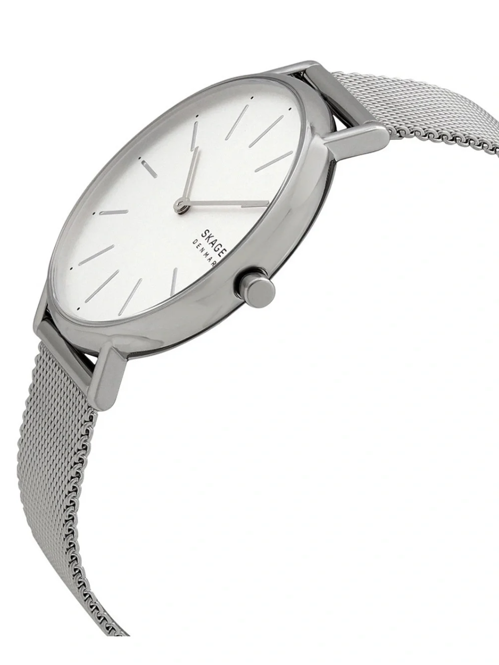 Skagen Silver Mesh Strap Men’s Watch SKW6565- White Dial